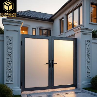 Puertas correderas de aluminio con pantalla corredera sin marco Puertas correderas de cristal de dormitorio residencial Puertas internas