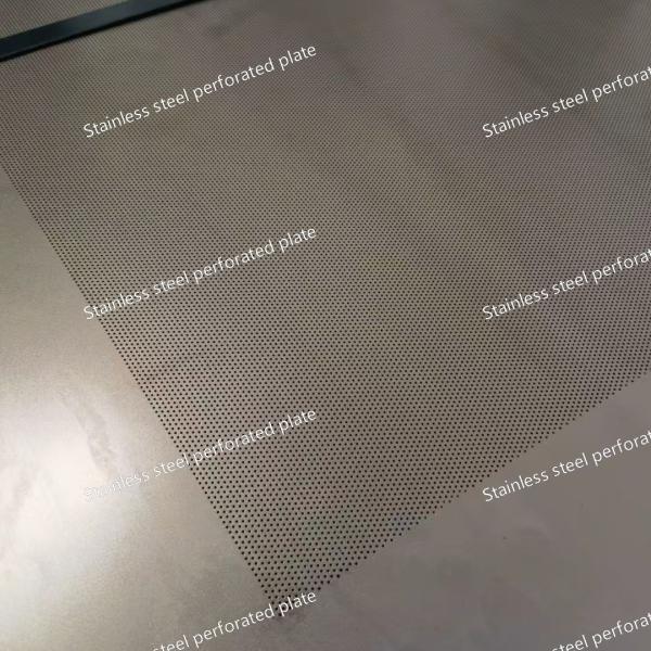Durable 304/316 Stainless Steel Micro Hole Perforated Metal Sheet Smooth Surface Custom Patterns Sizes