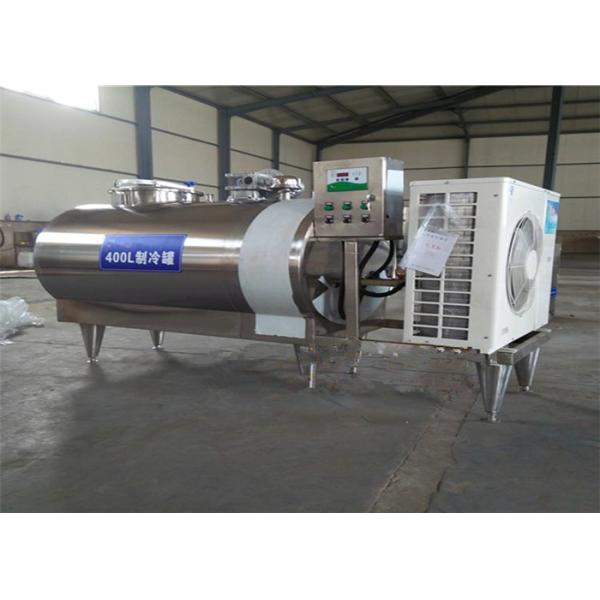 Sanitary Stainless Steel Tanks , Milk Chiller Tank Horizontal Vertical Type KQ1000