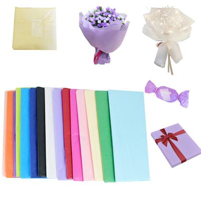 empacotamento multicolorido do ramalhete da flor de papel de envolvimento de 17gsm 23gsm