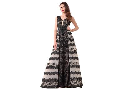 Upscale Royal Vintage Evening Dresses / Black Lace Muslim Ball Gowns