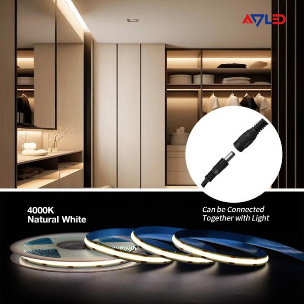 High Density Dotless Flexible COB LED Strip Lighting Buiten Soft Led Strip