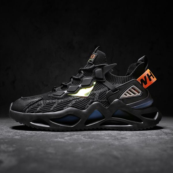 Men's Breathable Mesh Walking Sneakers with Anti Slip Outsole and PVC Sole for Casual Wear