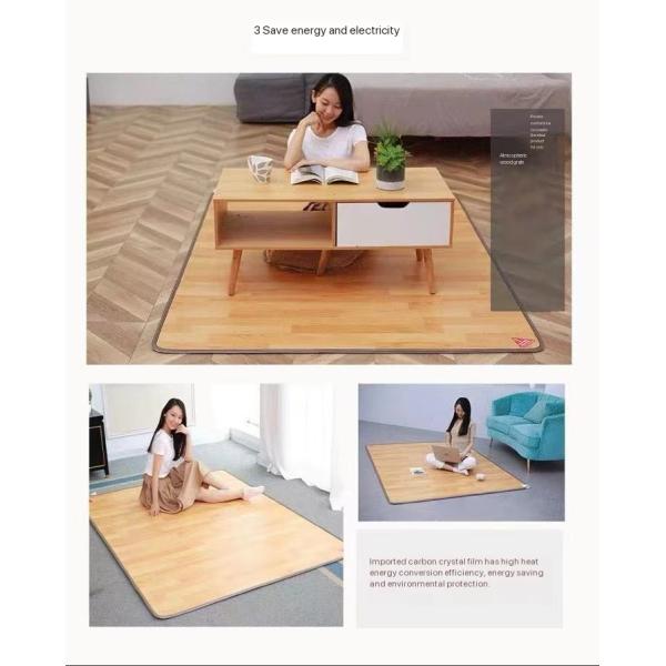 80*180 Folding Carbon Fiber Heated Far Infrared Ray Negative Ions Photon Electric Massage Mattress Pad