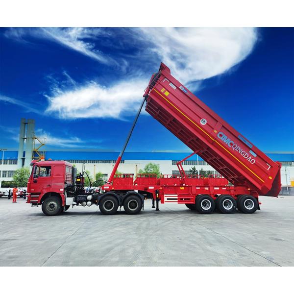 7.2 / 8.2 / 9.6 / 10.5 m châssis en acier au carbone semi-remorque pour le transport de matériaux de construction