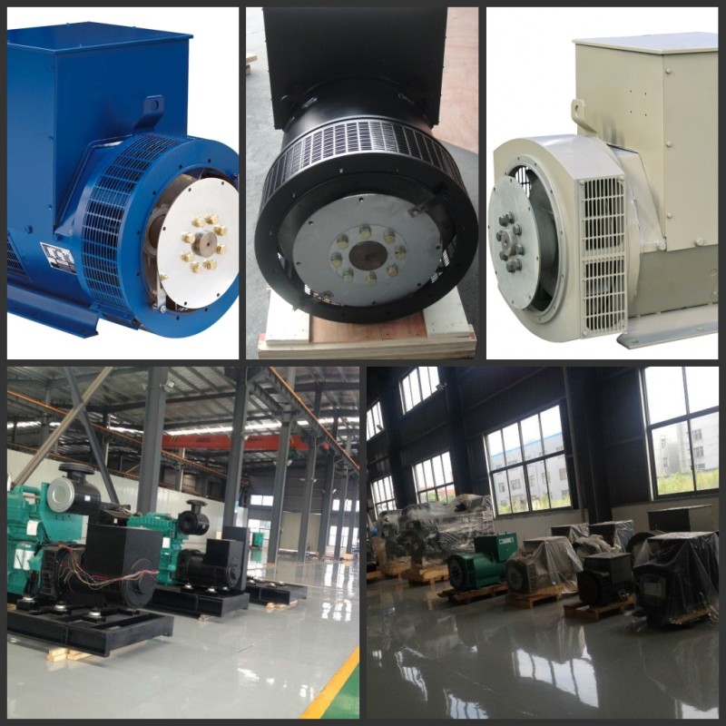 Four Wires Brushless AC Generator Three Phase 0.8 Rated Power Factor
