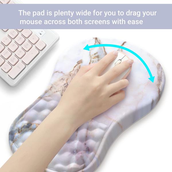 Desktop Silicone Gel Mouse Pad with Soft Memory Sponge Wrist Support
