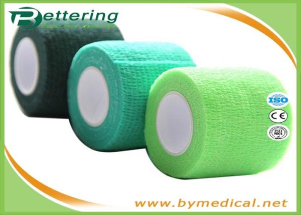 Self Adhering Coflex Elastic Cohesive Bandage / First Aid Tape For Healthcare