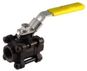 Carbon Steel 3 Piece 4 Bolt Swing Out Body Ball Valve