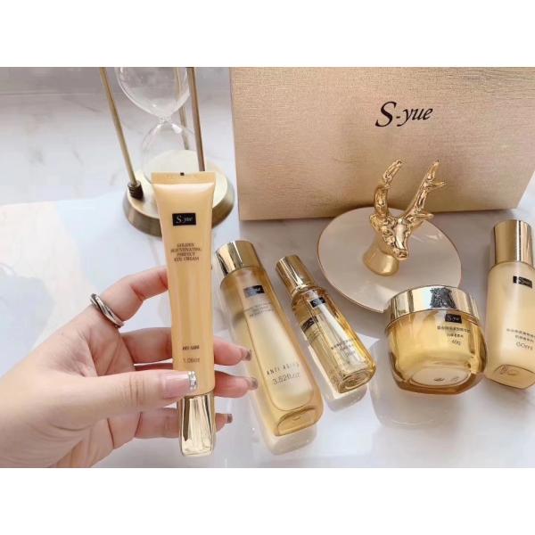 S-yue brand golden rejuvenating tightening series anti aging skin firming cosmetics