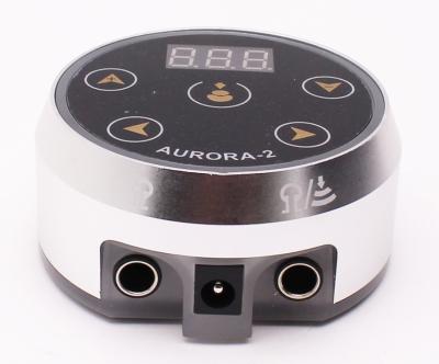 New AURARO-2 LCD Color Light Tattoo Power Supply + Adapter + Plug