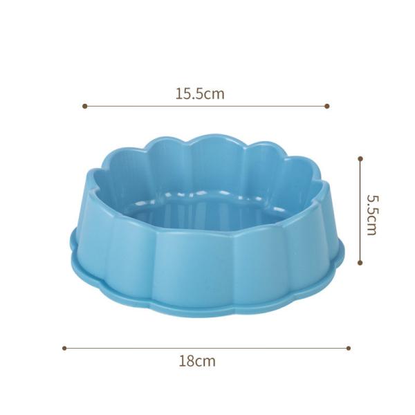 Stylish Flower-Edge Pet Bowls for Cats and Dogs - Wholesale PP Material

