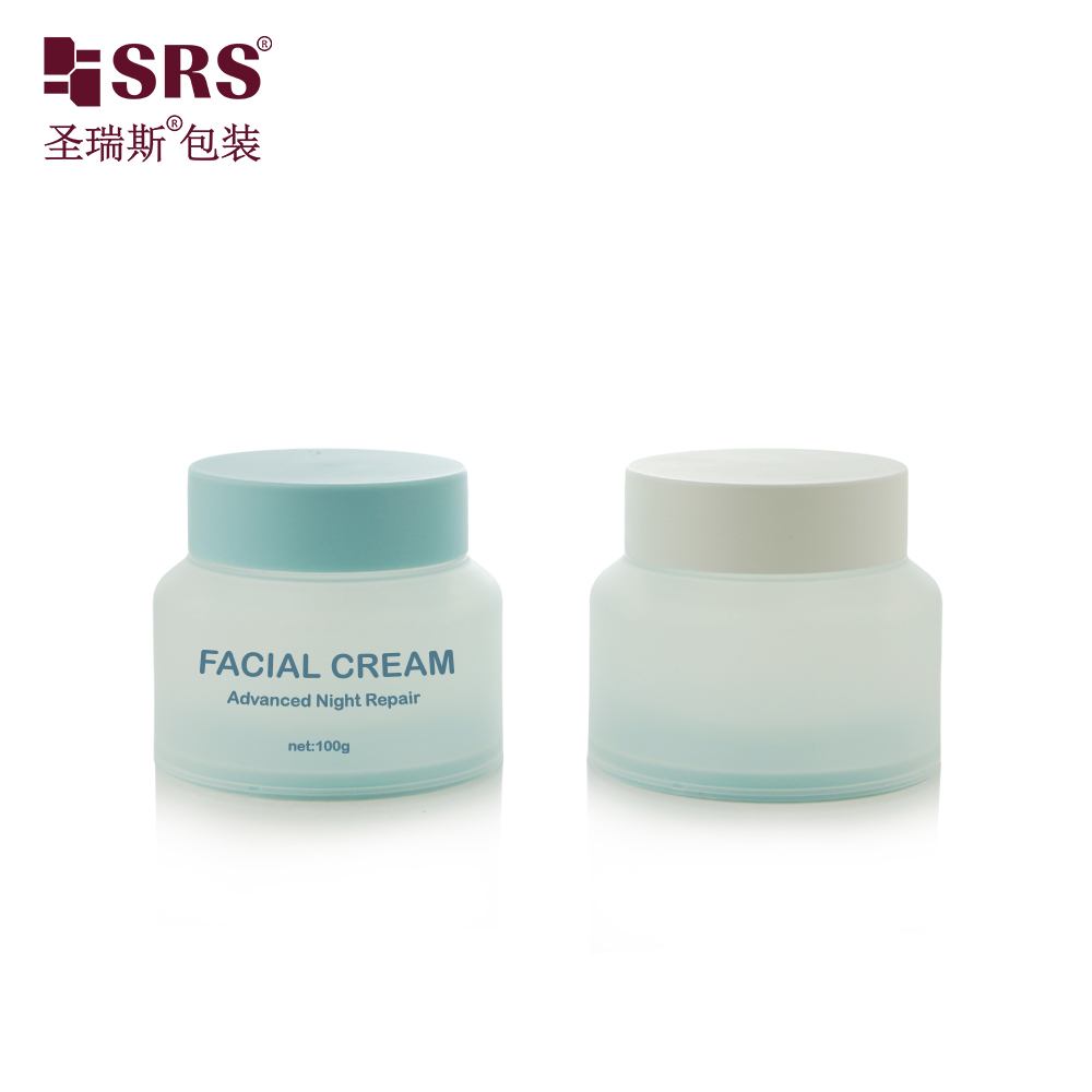 SRST Custom Logo Double Wall PP Cream Jar 30‑100g Cosmetic Packaging Container