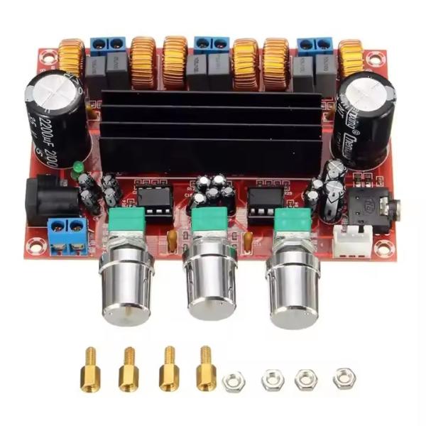 TPA3116D2 Amplifier Module 50Wx2 + 100W 2.1 Channel Digital Power Amplifier Board with DC 12-24V Input