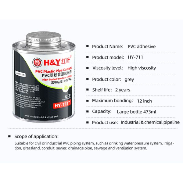 High Performance Pvc Adhesive Solvent Cement Pvc Glue For Tube Pipes