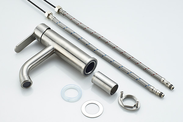 Durable ROVATE Waterfall Bathroom Faucet , Bathroom Sink Taps Under Counter Mounted