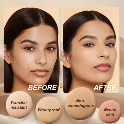 Fond de teint de beauté mat pour maquillage en marque propre OEM 154 couleurs