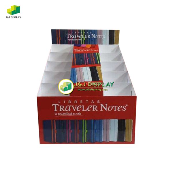 Corrugated Paper Retail Floor Display Stand Foldable Moisture Resistant