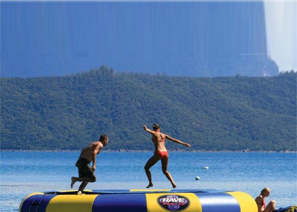 0.9mm Heavyduty Pvc Tarpaulin Inflatable Bouncer Water Sports , Inflatable Water Games