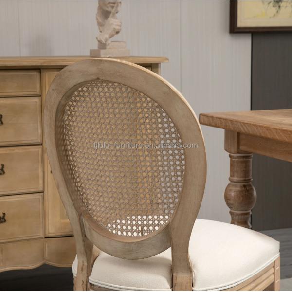 Rubber Wood Frame Material Nordic Upholstery Banquet Louis Chair for Living Room Weddings
