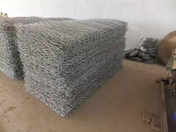 3.5mm Galvanized Wire / Coated Pvc Gabion Box Corrosion Resistance