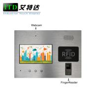 PC d'écran tactile d'Industrie de 7 pouces avec Fingerprinter pour le contrôle d'Access/porte