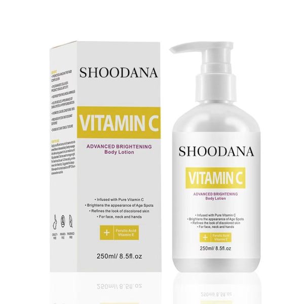OEM/ODM Advanced Brightening Fast Whitening Body Lotion Vegan Ingredient Cream Form Vitamin C Skin Whitening Moisturizer