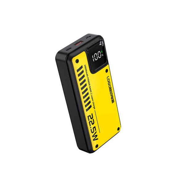 Lightweight Built In Cable Power Bank Fast Charging With 5V/3A USB2 Output 20W Input