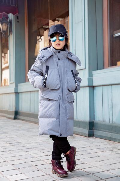 Bilemi Handsome Boy Duck Down Warm Coat Winter Jacket Fashion Kids Parka  for Teenagers