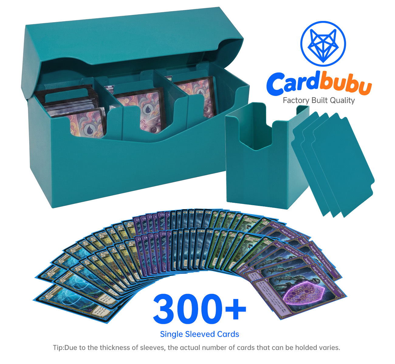 300 Cards TCG Deck Box Double Sleeved PT CG MTG YuGiOh Custom Card Deck Boxes