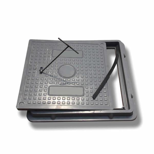 Embedded Rectangular SMC Utility Composite Access Covers 700*700mm For Cable Chamber