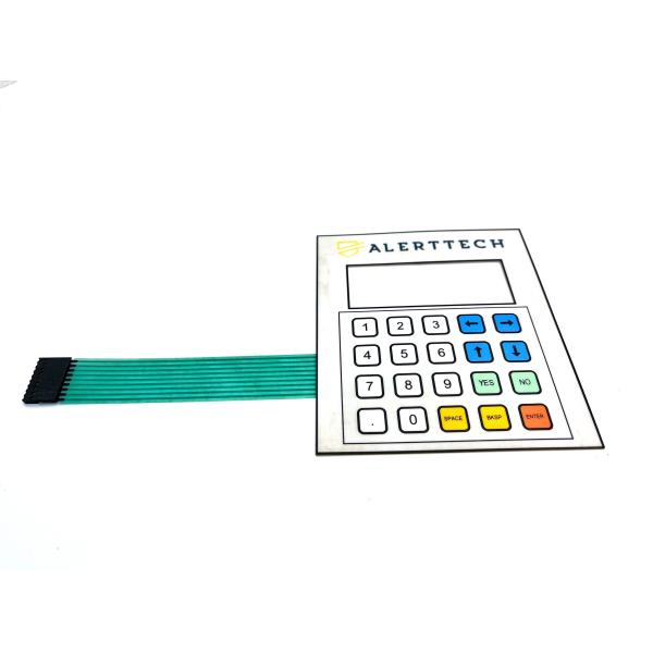 Tactile Rasied Buttons Tactile Metal Dome Switch With Nicomatic Female Connector