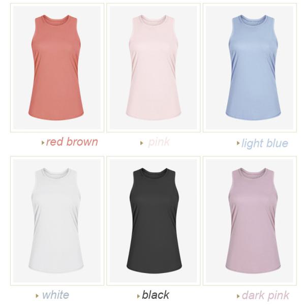 Верхние части йоги дам кожи дружелюбные перевязывают задние свободные безрукавные верхние части танка йоги