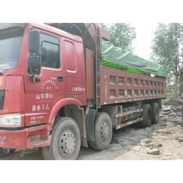 8X4 LHD RHD Used Dump Trucks / 12 Wheel Dump Truck 2015 Year Production For Mining