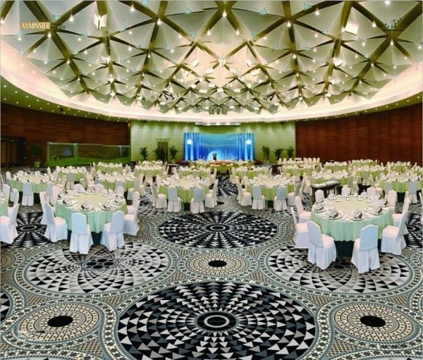 Restaurant Fire Resistant Carpet 80% New Zealand Wool 20% Nylon