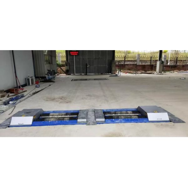 Cartesy truck test lane for repair shop Automobile Roller Brake Tester Forces With Axle Load dual plates side slip tester 10T capacity