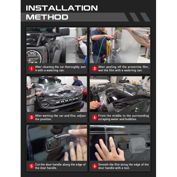 Color Changing TPU PPF 6.5mil Self-Healing Car Paint Protection Film