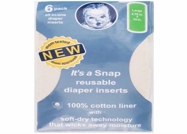 Reusable Baby Cloth Diapers Inserts 6 Pack Baby Cotton Nappies OEM/ODM Available