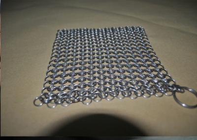 Retângulo de aço inoxidável 10mm do purificador de Chainmail da cozinha 304, costume do tamanho