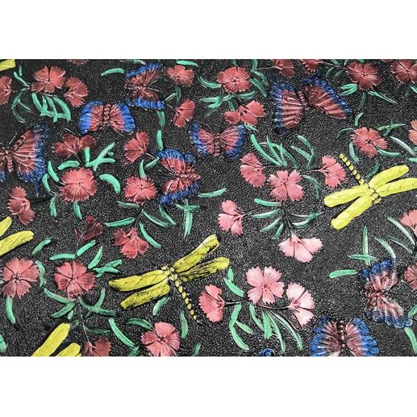 Цвета профессиональной ткани кожи ПВК моды Бреатабле различные самонаводят ткань