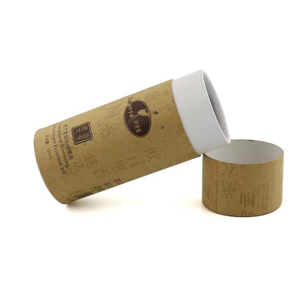 Изготовленный на заказ круглый бумажный упаковывая цилиндр трубки бумаги Эко Крафт коробки упаковывая для эфирного масла