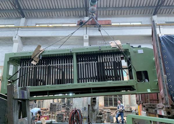 3.2mm Wire 80x100mm Adjustable Gabion Mesh Machine 195m/h Mesh Output