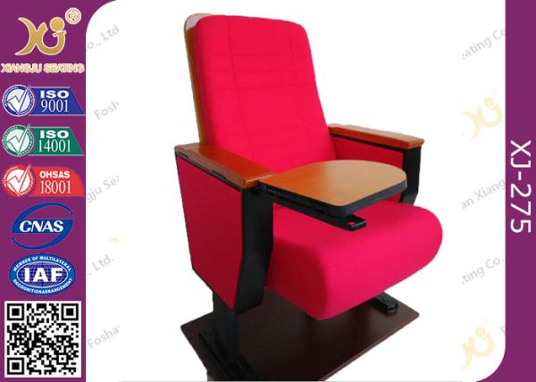 Fabric Cover Sound Absorbing Conference Room Chairs hall chairs with Writing Pad