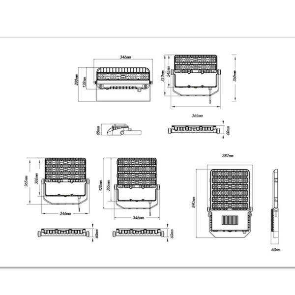 Ультра тонкая белизна света потока СИД 100В крутая для раковины алюминия заливки формы гостиницы