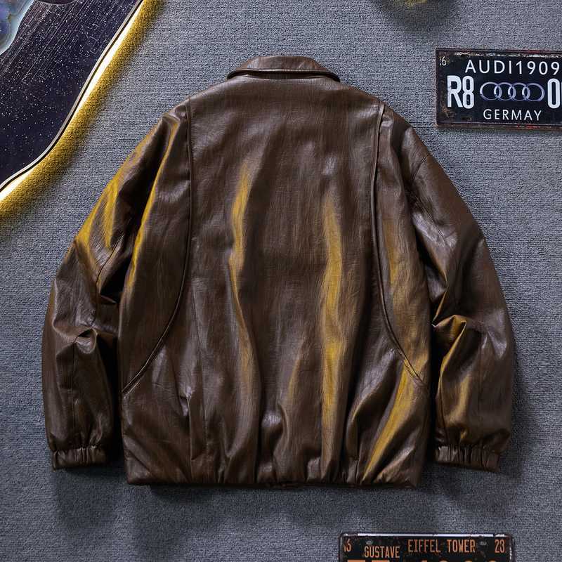 Zipper Black Daily Fabric Hem faux leather jacket wholesale Long Sleeve Autumn 2026 Custom (YY-3302)