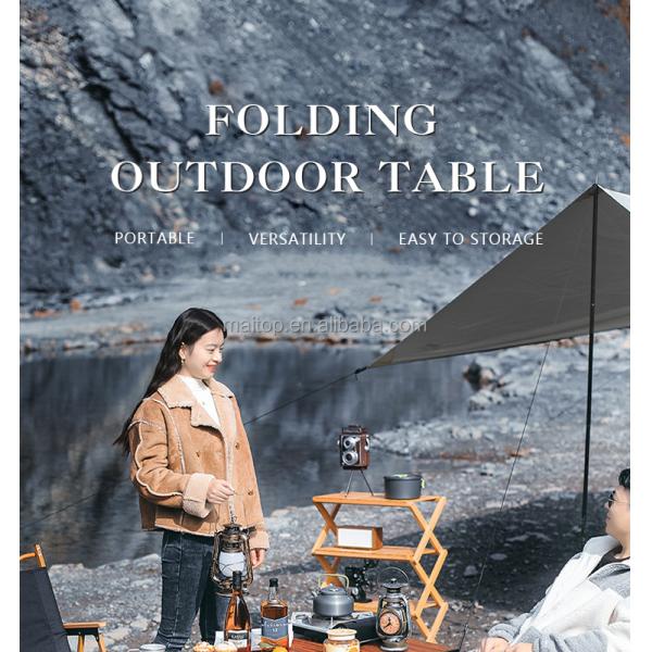 Lightweight Aluminum Folding Camping Table 120cm 30kg Load