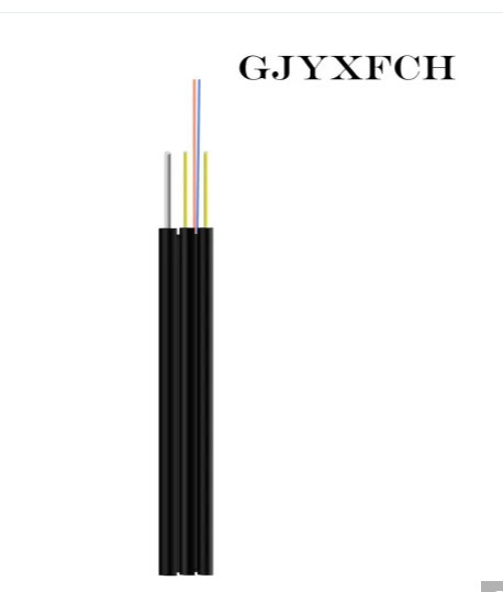 OEM 245um Fiber Optic Indoor Cable 1 Core 2 Core 4 Core GJYXFCH FTTH Drop Cable