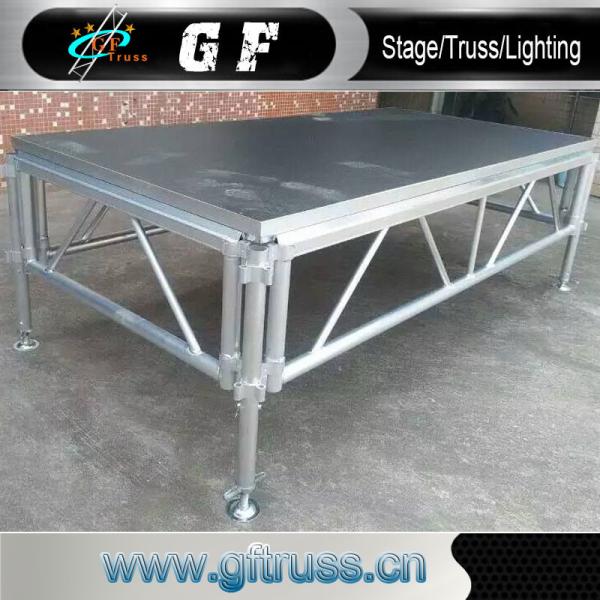 Outdoor Stage Design Movable Truss Stage Aluminum Leg Stage Platform