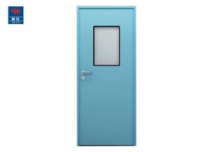 Portas de fogo FD90 de aço avaliados do fogo de madeira do hotel para hospitais
