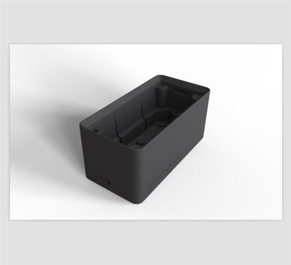 Compact Rotomolded LLDPE HDPE Plastic Rack Box Double Wall Black Powder